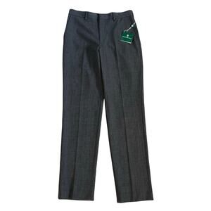 NEW B by Brooks Brothers Boys Suit Dress Pants Size 16R Charcoal Gray Plaid